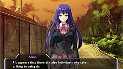Beautiful breasts of the angel Shion in a brutal hentai game