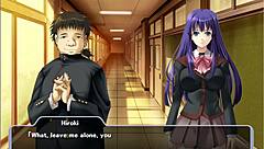 Beautiful breasts of the angel Shion in a brutal hentai game