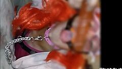 sissy mariona sucking big dildos like a pro 😈