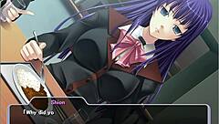 Beautiful breasts of the angel Shion in a brutal hentai game