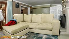 Cute ebony debuts rough interracial deepthroat and riding