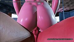 A hot virtual emo redhead with big boobs has sex with her boyfriend