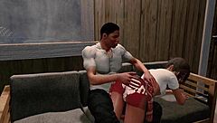 Jack And Emma Get Spanked In Paradise Hentai Anime Scene