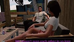 Jack And Emma Get Spanked In Paradise Hentai Anime Scene