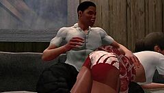 Jack And Emma Get Spanked In Paradise Hentai Anime Scene