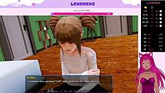 Vtuber Lewdneko Plays Harem Hotel Part 27 With Maid Femdom And Creampie