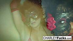 Does Charley Chase Look Sexy In Lingerie And Stockings?