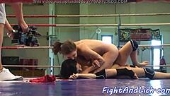 Babe gets anally fingered by a beautiful lesbian