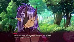 Lucy faces some challenges in her encounter with an elf in this Hentai