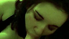 Big Tits Gags On My Cock Before Cum Facial