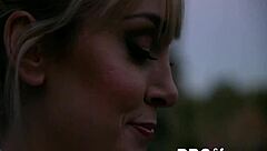 Young brunette rides in doggystyle with maxim law