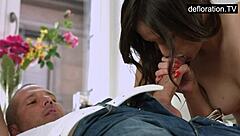 tina is a shy girl with big tits