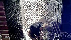 Hidden Cam Catches Pink Anus in Toilet