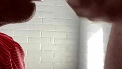 Gay toilet action with deepthroat and gagging