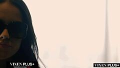 Bad Gf Megan Rain Faces Double Penetration and Facial in Vixenplus.