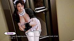 3D animated Waifu Academy with Tomoe Schweizer in action