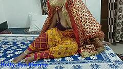 after breaking the fast on karva chauth, husband and wife enjoy intimate time together