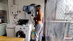 Skinny Guy With Big Cock Pounds Spaniard's Tight Ass In Group Gay Action