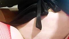 Wife records herself fingering for husband at home