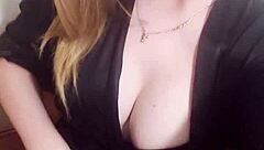 Wife records herself fingering for husband at home