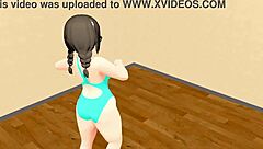 【kyo】 dancing curvy animation girl 【plump】