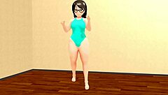 【kyo】 dancing curvy animation girl 【plump】