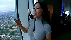 Beautiful Taiwanese model shows off her big assets in POV video