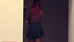 Jeny Smith's daring undressing at the office headquarters