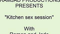 Kitchen sex with an older partner in Second Life
