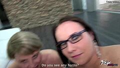 Three girls share a facial in a hot lesbian scene