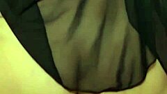 Argentine prostitute rides big cock, feeling intense orgasm with squirting in lingerie