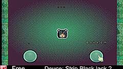 Erotic blackjack game with Deuce strip pixel art