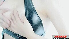 latina bound in red bondage suit takes monster cock deep