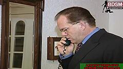 Old professor punishes and seduces young German student