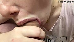 Old Housewife Mommy Gives Blowjob To Young Master With Lipstick And Tongue