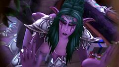 3D animated porn with Tyrande, Jaina, Alexstrasza, and the elves