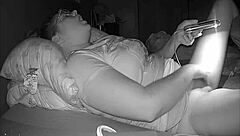 Hidden cam catches busty girlfriend's kinky masturbation session