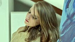 Beautiful painter sofi goldfinger tries anal with close-up views