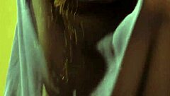 Indian brunette dancer feels ecstatic while teasingly undressing and exposing her nude body