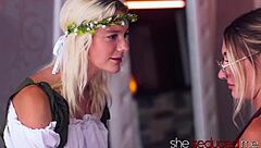 A witch with sex magic seduces me and performs a hot lesbian scene
