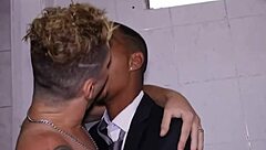 Fucking Bathroom Employee in Gay Porn