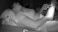 Hidden cam catches busty girlfriend's kinky masturbation session