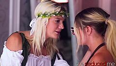 She seduces with witchcraft, licking wet pussy to orgasm.