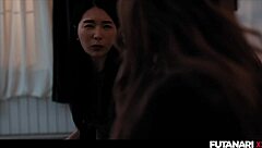 big tits asian wakes up to huge cock, starts fucking in doggystyle and missionary