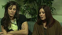 Beautiful old and young lesbian scene with hairy beaver