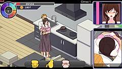 Steamy Asian game with cheating spouses and massaged tits