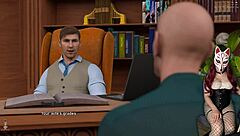 blowjob in the college brothel game feels so good