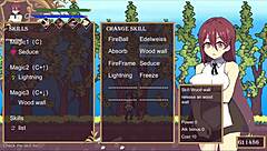 Pretty girl seduces men on the street in this anime hentai game