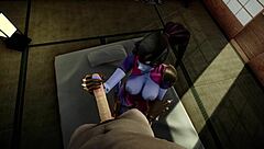 3D animated Overwatch widowmaker blowjob and anal scene