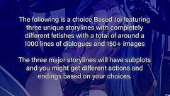 Femdom and sissification in anime-style game for BDSM fans